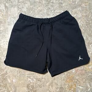 Nike Air Jordan Shorts Mens Large Black Jumpman Fleece Thick Heavy DA9826